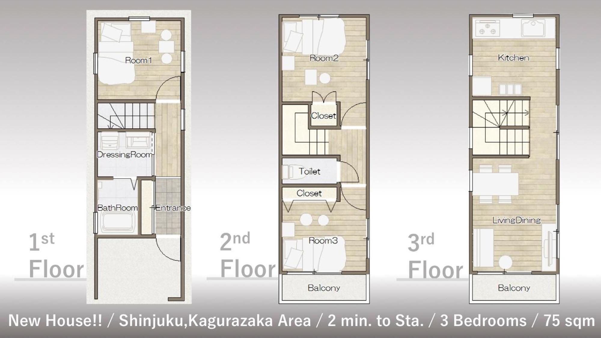 Finoa Residential Suite Kagurazaka Токио Экстерьер фото